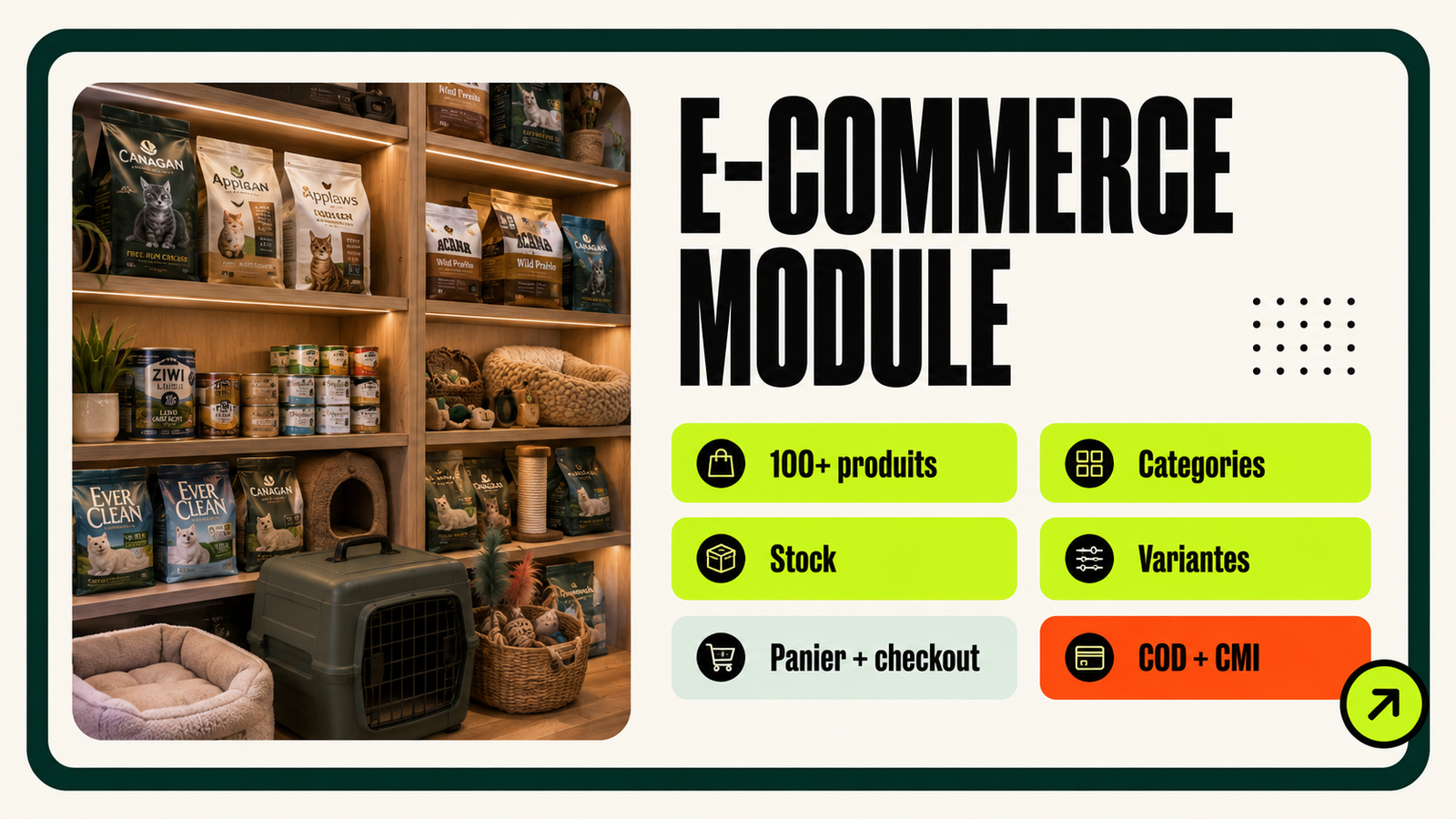 E-commerce module slide