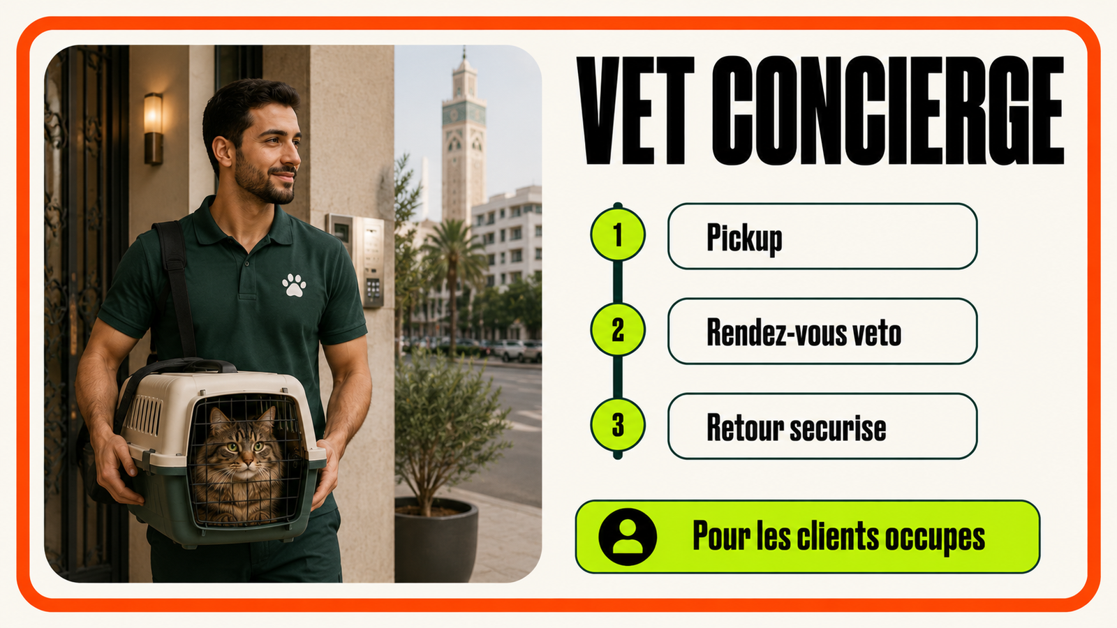 Veterinary concierge slide